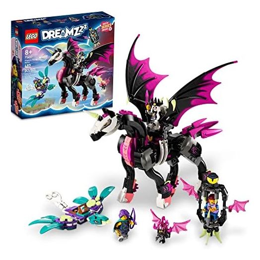 LEGO DREAMZzz Pegasus Flying Horse 71457 Building Toy Set, Fantasy Action Figure Creature, Comes with 3 Minifigures Including The Nightmare King, Unique Birthday Gift for Girls and Boys Ages 8+