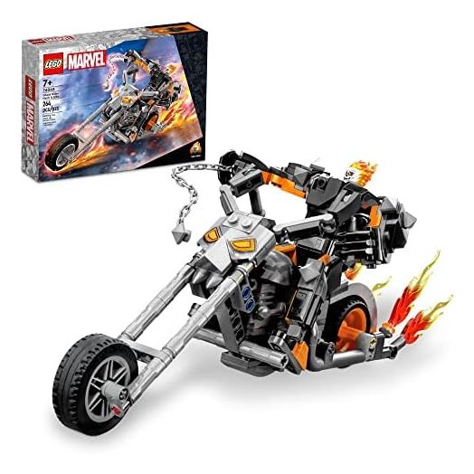 LEGO Marvel Ghost Rider Mech & Bike 76245, Buildable Motorbike Toy with Movable Action Figure, Super Hero Building Set, Gift for Kids, Boys and Girls 7 Plus Years Old