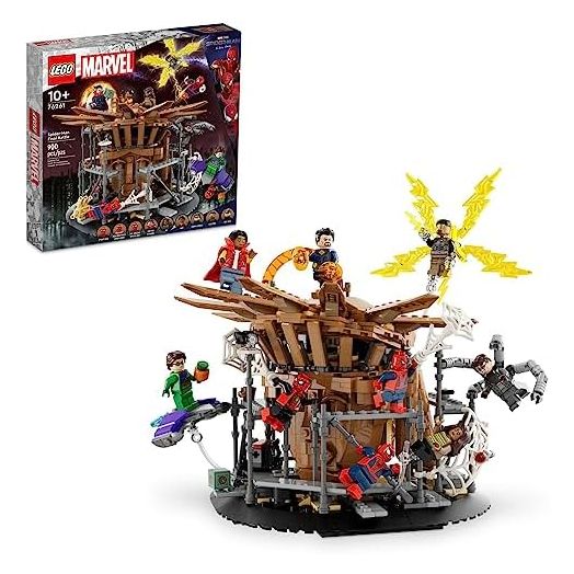 LEGO Marvel Spider-Man Final Battle 76261 Building Toy Set, Marvel Collectible Based on The Climax of The Spider-Man: No Way Home Movie, Multiverse Marvel Playset with 3 Versions of Spider-Man