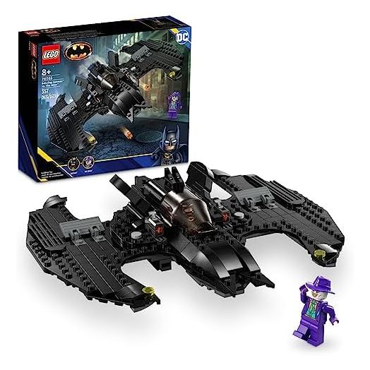 LEGO DC Batwing: Batman vs. The Joker 76265 DC Super Hero Playset, Features 2 Minifigures and a Batwing Toy Based on DC’s Iconic 1989 Batman Movie, DC Birthday Gift for 8 Year Olds