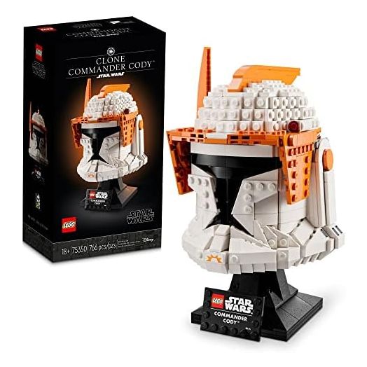 LEGO Star Wars Clone Commander Cody Helmet 75350 Collectible Building Set - Featuring Authentic Details, Office Decor Display Model for Adults, The Clone Wars Collection Memorabilia and Gift Idea