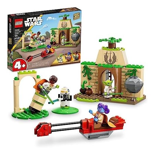 LEGO Star Wars Tenoo Jedi Temple 75358 Building Toy with Kai Brightstar and Yoda Figures, Star Wars Toy Starter Set with Easy and Playful Builds, Birthday Gift for 4 Year Olds