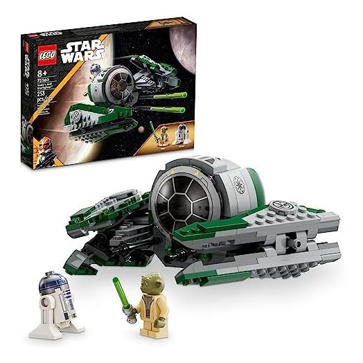 LEGO Star Wars: The Clone Wars Yoda’s Jedi Starfighter 75360 Star Wars Collectible for Kids Featuring Master Yoda Figure with Lightsaber Toy, Birthday Gift for 8 Year Olds or any Fan of The Clone Wars