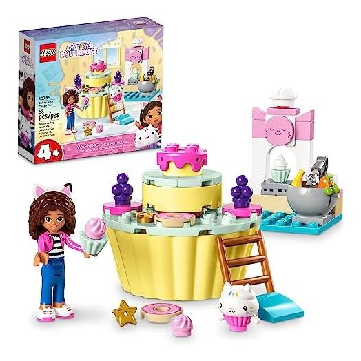 LEGO Gabby's Dollhouse Bakey with Cakey Fun 10785 Building Toy Set for Fans of The DreamWorks Animation Series, Pretend Play Kitchen, Oven and Giant Cupcake to Decorate, Gift for 4+ Year Olds