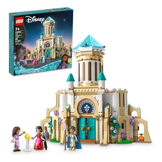 LEGO Disney Wish: King Magnifico’s Castle 43224 Building Toy Set, A Collectible Set for Kids Ages 7 and up to Play Out Favorite Scenes from The Disney Movie, Inspire Pretend Play Within The Palace