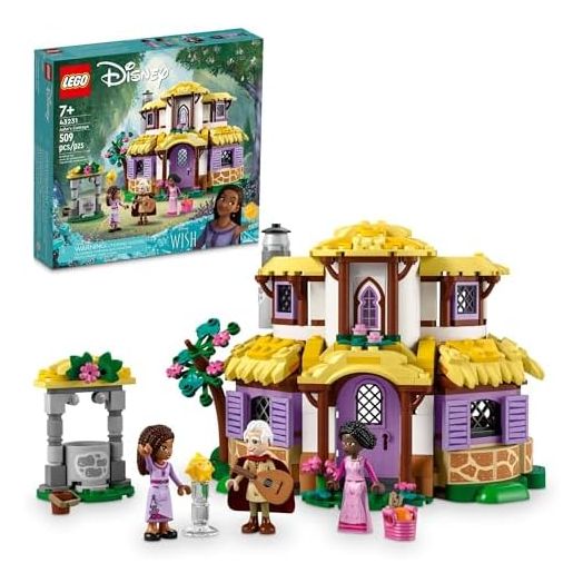LEGO Disney Wish: Asha’s Cottage 43231 Building Toy Set, A Cottage for Role-Playing Life in The Hamlet, Collectible Gift This Holiday for Fans of The Disney Movie, Gift for Kids Ages 7 and up