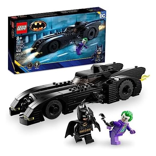 Lego DC Batmobile: Batman vs. The Joker Chase 76224 Building Toy Set, This DC Super Hero Toy Features Batman's Iconic Vehicle with Weapons and a Minifigure Compatible Cockpit, DC Gift for 8 Year Olds