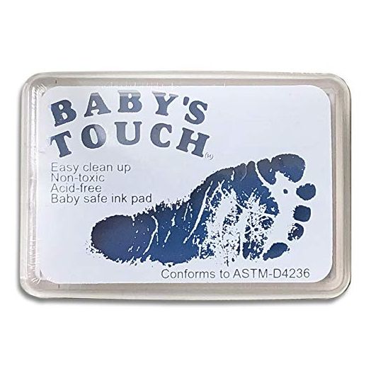 Baby's Touch Baby Safe Reusable Hand & Foot Print Ink Pads - Blue