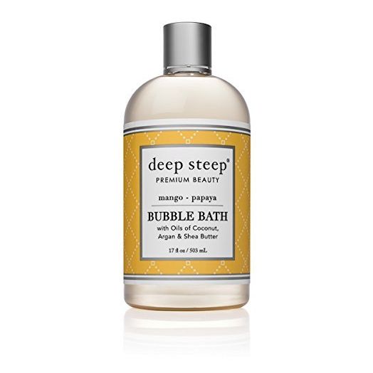 Deep Steep Bubble Bath, Mango Papaya, 17 Ounce