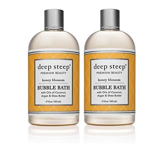 Deep Steep Bubble Bath Honey Blossom, 17 ounce (Pack of 2)