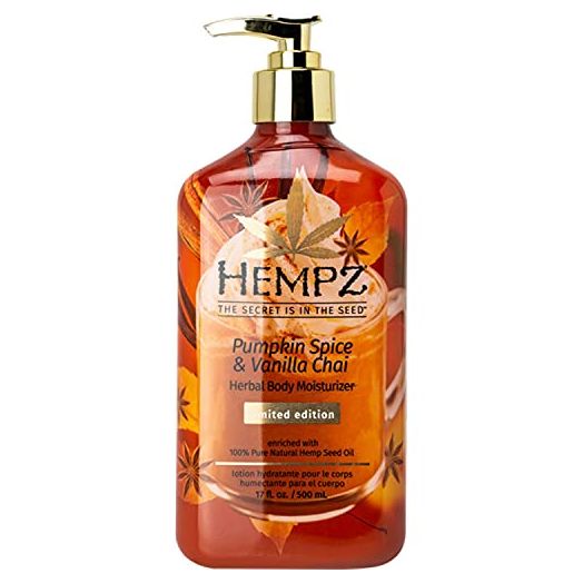 Hempz Pumpkin Spice & Vanilla Chai Herbal Body Moisturizer 17 oz.