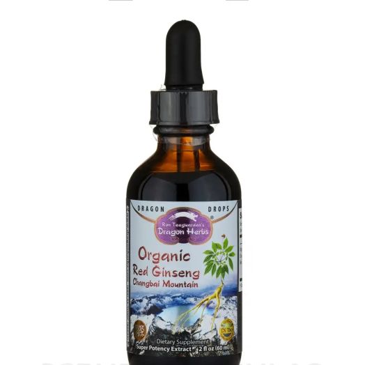 Dragon Herbs Organic Red Ginseng Drops Changbai Mountain - 2 fl. oz (60 ml)