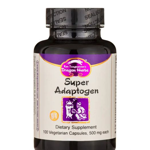 Dragon Herbs Super Adaptogen 500 mg - 100 Vegetarian Capsules