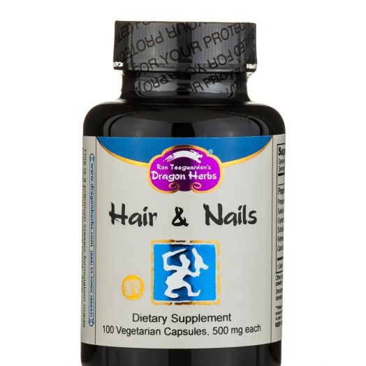 Dragon Herbs Hair & Nails - 100 Vegetarian Capsules
