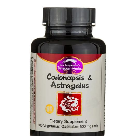 Dragon Herbs Codonopsis & Astragalus - 100 Vegetarian Capsules