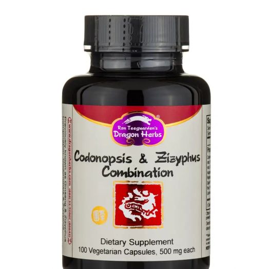 Dragon Herbs Codonopsis & Zizphus Combination - 100 Vegetarian Capsules