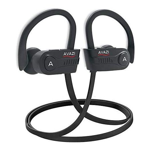 AVAZI Bluetooth 5.1 Wireless Earbuds, Sport IPX7 Waterproof Earphones, Richer Bass HiFi Stereo in-Ear Earphones, Gaming Mode, 12 hrs, Running Bluetooth Headphones W/CVC6.0 Noise Cancelling Mic