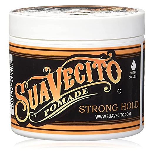 Suavecito Pomade Firme Strong Hold 4 oz, Medium Shine Water Based Hair Gel (1 Pack)