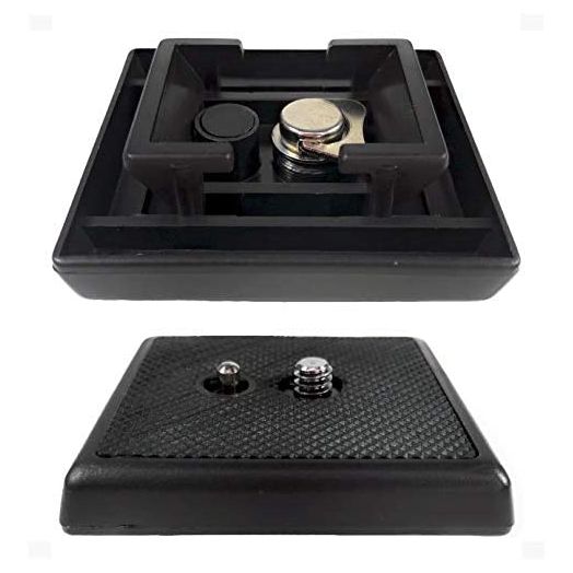 DaVoice Tripod Quick Release Plate Parts Replacement for Vivitar VPT-120 VPT-240 VPT-360 Ideal Vidpro XT-650 XT-1000 VT-70 VT-80 Barska Deluxe AF10374 Celestron 93606 Tripod Adapter Mount