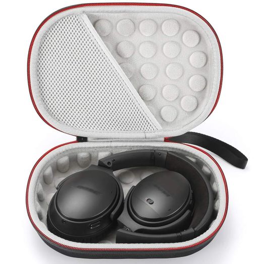 Hard Case for Bose QuietComfort 35 (Series II), QC35, QC25, QC15 Wireless Headphones Accessories. Travel Carrying Storage Bag - Black