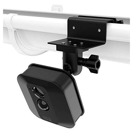 Blink Outdoor Camera Gutter Mount Bracket,HOLACA Weather Proof Wall Outdoor Mount for Blink XT2/ New Blink Outdoor/Blink Indoor Smart Security Camera,No Tools(1 Pack, Black)