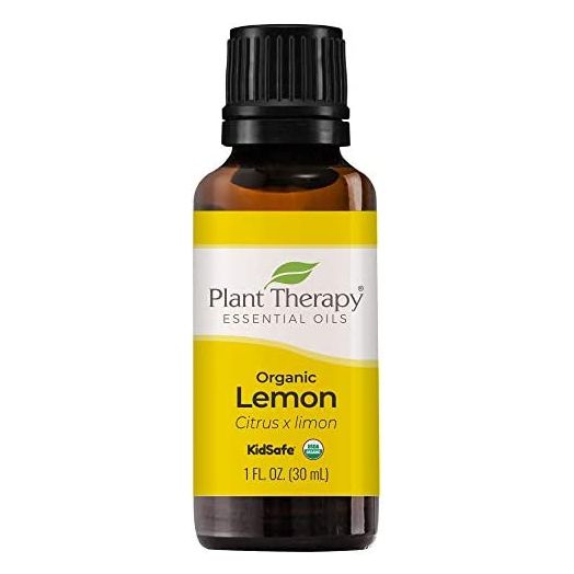 Plant Therapy Organic Lemon Essential Oil 100% Pure, USDA Certified Organic, Undiluted, Natural Aromatherapy, Therapeutic Grade 30 mL (1 oz)
