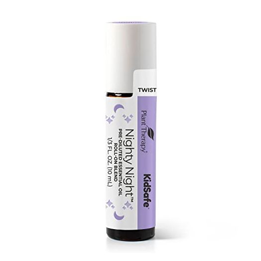 Plant Therapy KidSafe Nighty Night Essential Oil Blend for Sleep 10 mL (1/3 oz) Pre-Diluted Roll-On 100% Pure, Natural Aromatherapy, Therapeutic Grade