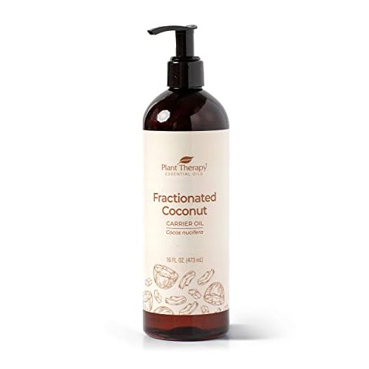 Plant Therapy Fractionated Coconut Oil for Skin, Hair, Body, Diluted Essential Oils, 100% Pure, Natural Moisturizer, Massage & Aromatherapy Liquid Carrier Oil 16 oz