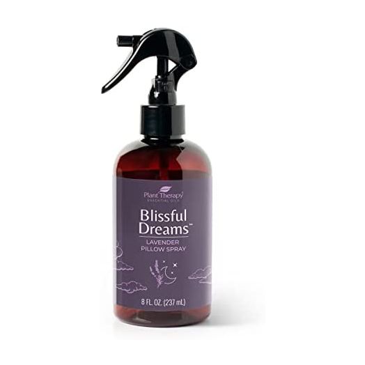 Plant Therapy All Natural Blissful Dreams Lavender Pillow and Linen Spray, Powered by Essential Oils, Aromatherapy Spray, 8 oz