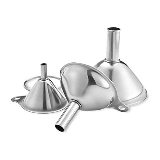 Stainless Steel Funnels, 3pcs Mini Filling Kitchen Funnel, Sizes Large To Small Funnels