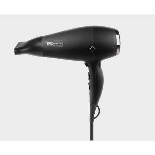 TRESemmé Thermal Creations Rubber Finish Travel Size Professional Tourmaline Ceramic Hair Dryer, 1875 Watts, Black