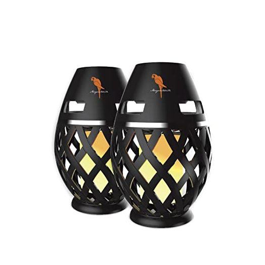 Margaritaville Tiki Torch - Waterproof Bluetooth Speaker, Portable Party Speaker with Flickering LED Lights, Perfect for Travel, Parties, Yards, and Pools (2 Pack)