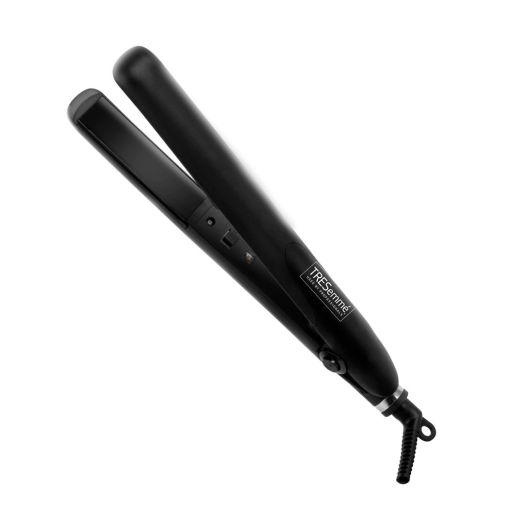 TRESemmé Thermal Creations Travel Size Professional 1" Ceramic Tourmaline Flat Iron with Rapid Heat Hair Straightener, Black