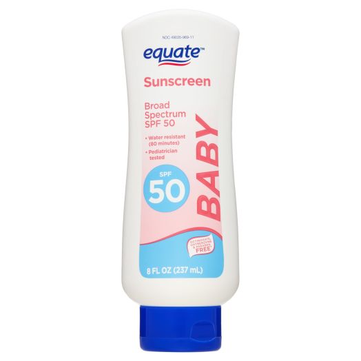 Equate Baby Broad Spectrum Sunscreen Lotion, SPF 50, 8 fl oz