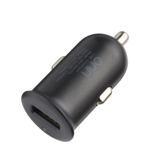 Onn USB Type-A Car Charger Port, Black