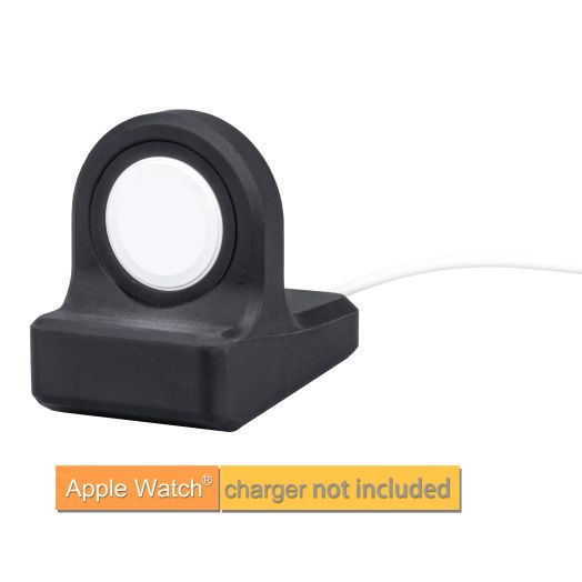 Onn. Apple Watch Stand Black Compatible for Apple Watch Series 7/SE/6/5/4/3/2/1 With No Charger Included