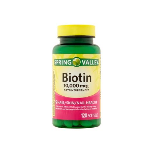 Spring Valley Biotin Softgels, 10000 mcg, 120 Ct