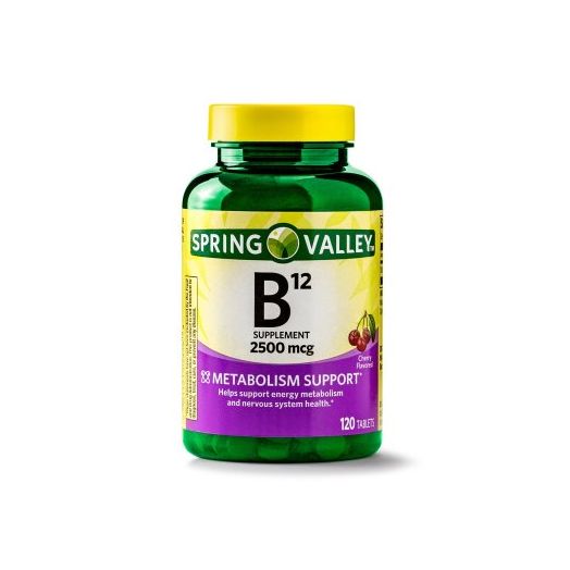 Spring Valley Vitamin B12 Tablets, 2500 mcg, 120 Ct