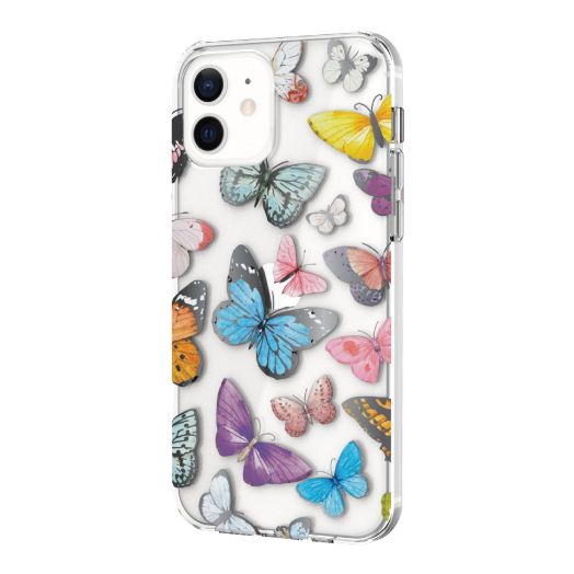 onn. Phone Case for iPhone 12/12 Pro, Multicolored Butterflies