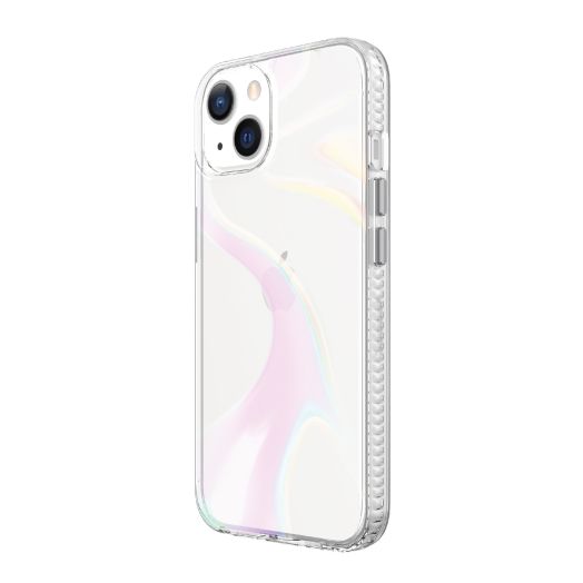 onn. Phone Case for iPhone 13, Iridescent Illusion