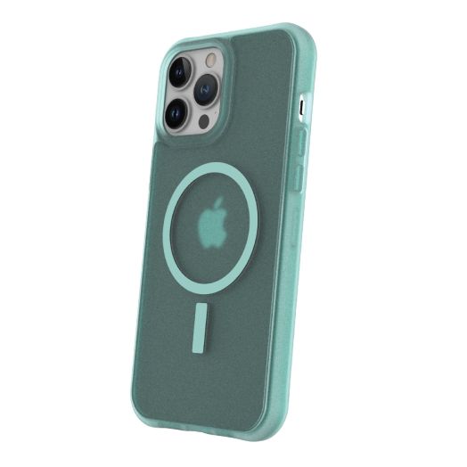 onn. MagSafe Compatible Phone Case for iPhone 13 Pro Max, iPhone 12 Pro Max- Frosted Teal