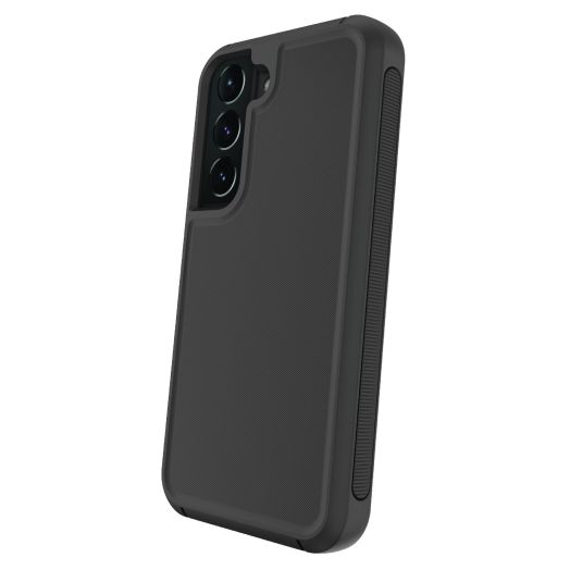 onn. Rugged Phone Case for Samsung Galaxy S22 5G, Black