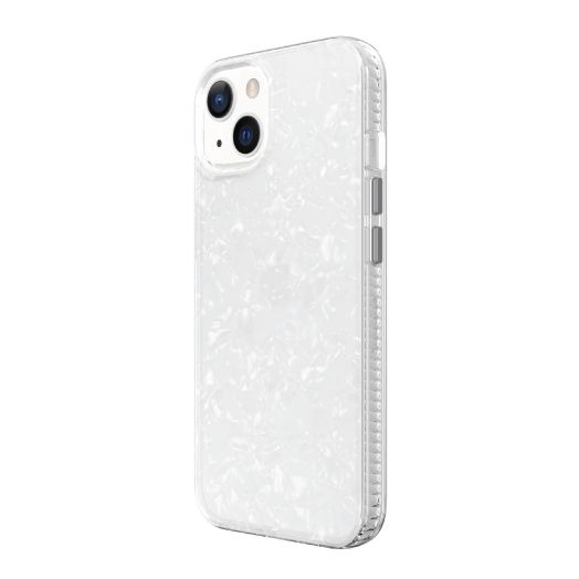 onn. Phone Case for iPhone 13, White Pearl