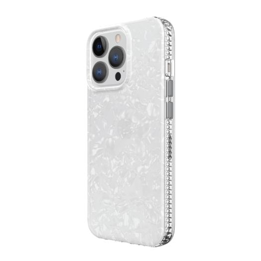onn. Phone Case for iPhone 13 Pro Max & 12 Pro Max, White Pearl
