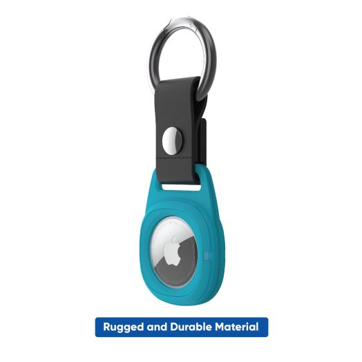 onn. AirTag Rugged Holder Peacock Plume