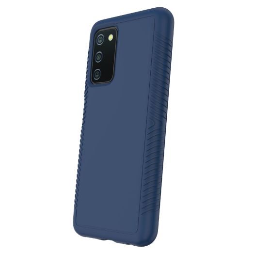 onn. Protective Grip Phone Case for Samsung Galaxy A03s, Blue