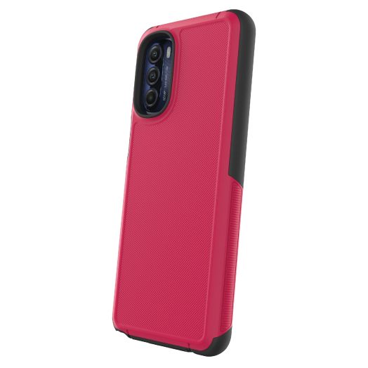 onn. Slim Rugged Phone Case for Moto G Stylus (2022), Red