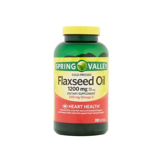 Spring Valley Flaxseed Oil, 1200mg, 200ct