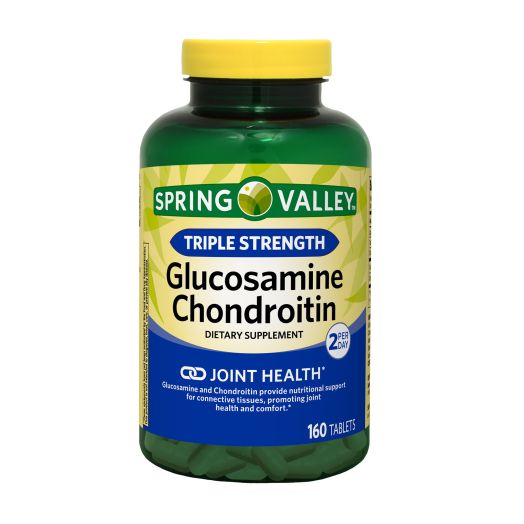 Spring Valley Triple Strength Glucosamine Chondroitin Dietary Supplement, 160 count