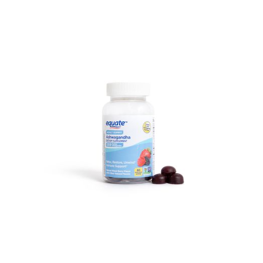 Equate KSM- 66 Ashwagandha, 300 mg Adult Vegetarian Gummies, 60 Count